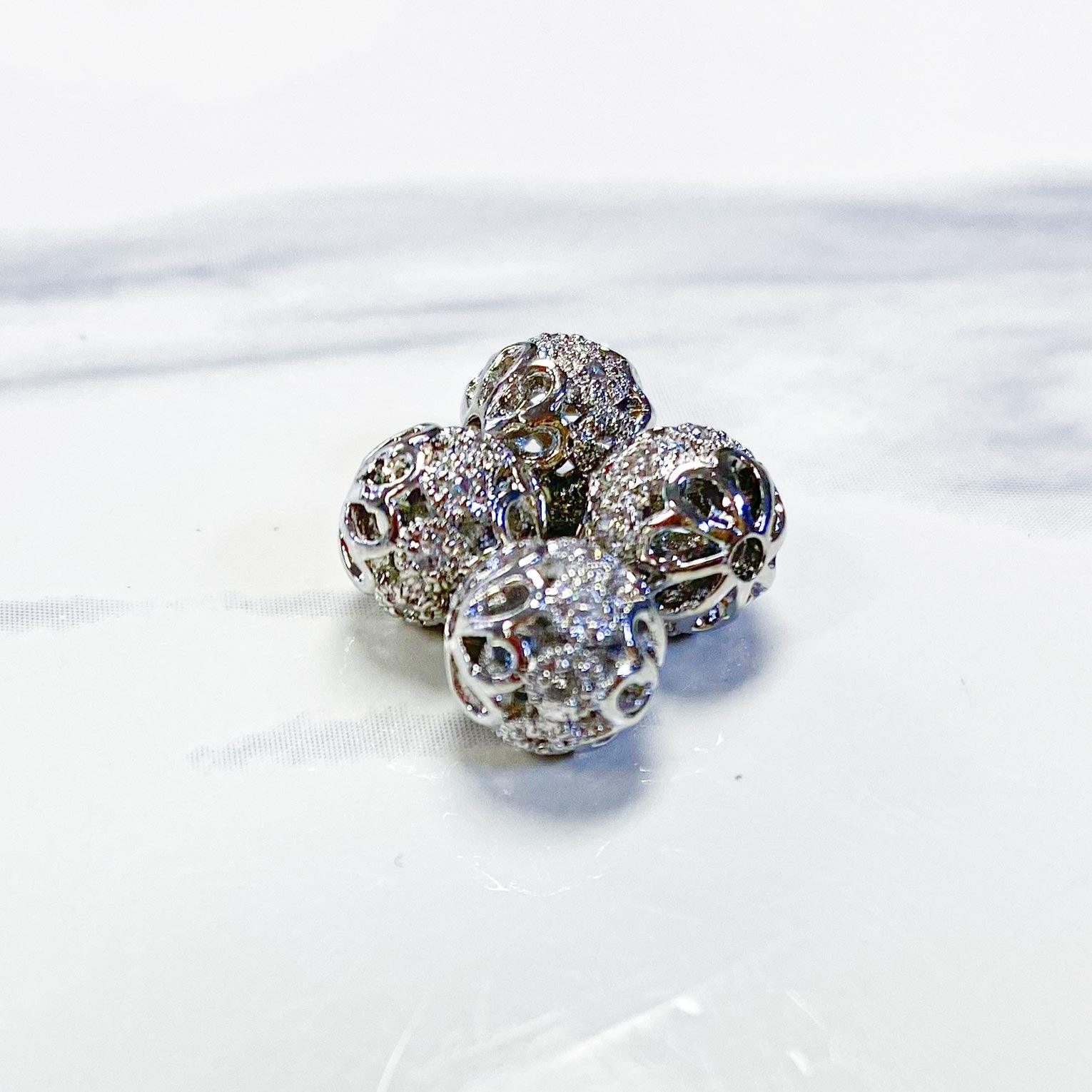 8mm Micro Pave CZ Beads (Sold by the Piece)