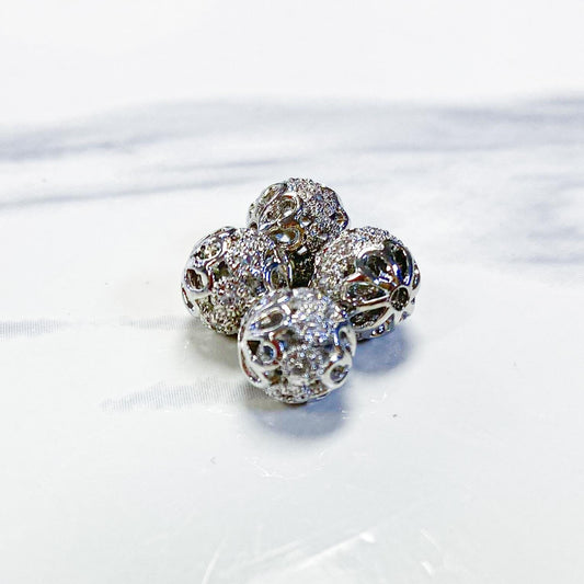 8mm Micro Pave CZ Beads (Sold by the Piece) - Too Cute Beads