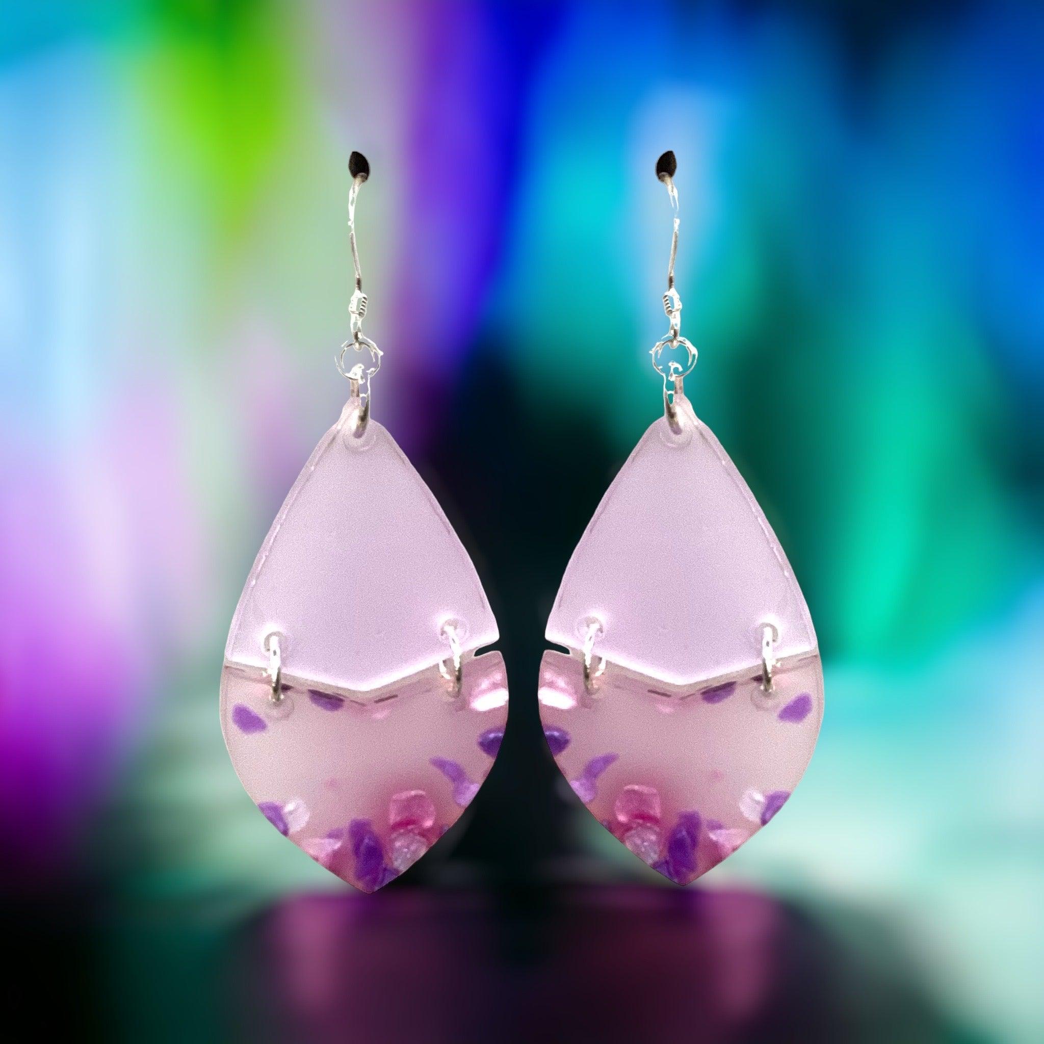 Mirror Pink Tinted Butterfly Acrylic Earrings – Yella Brick Road