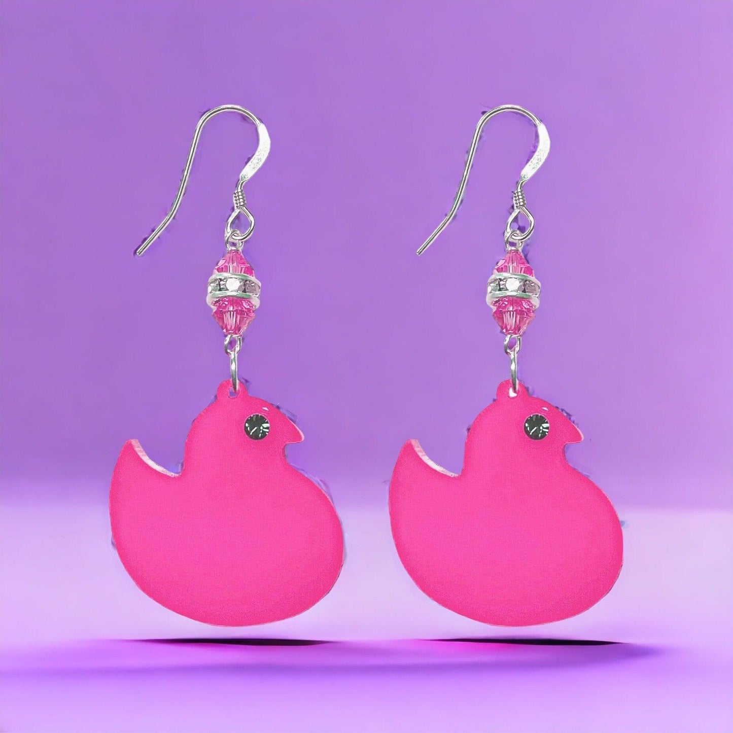 DIY Acrylic Earring Kit - Peep Chick Easter Earring - Too Cute Beads