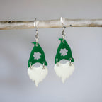 St Patricks Day Gnome Acrylic Earring Kit - Too Cute Beads