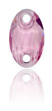 Swarovski 23x14 Owlet - Light Rose (1 Piece) - Too Cute Beads