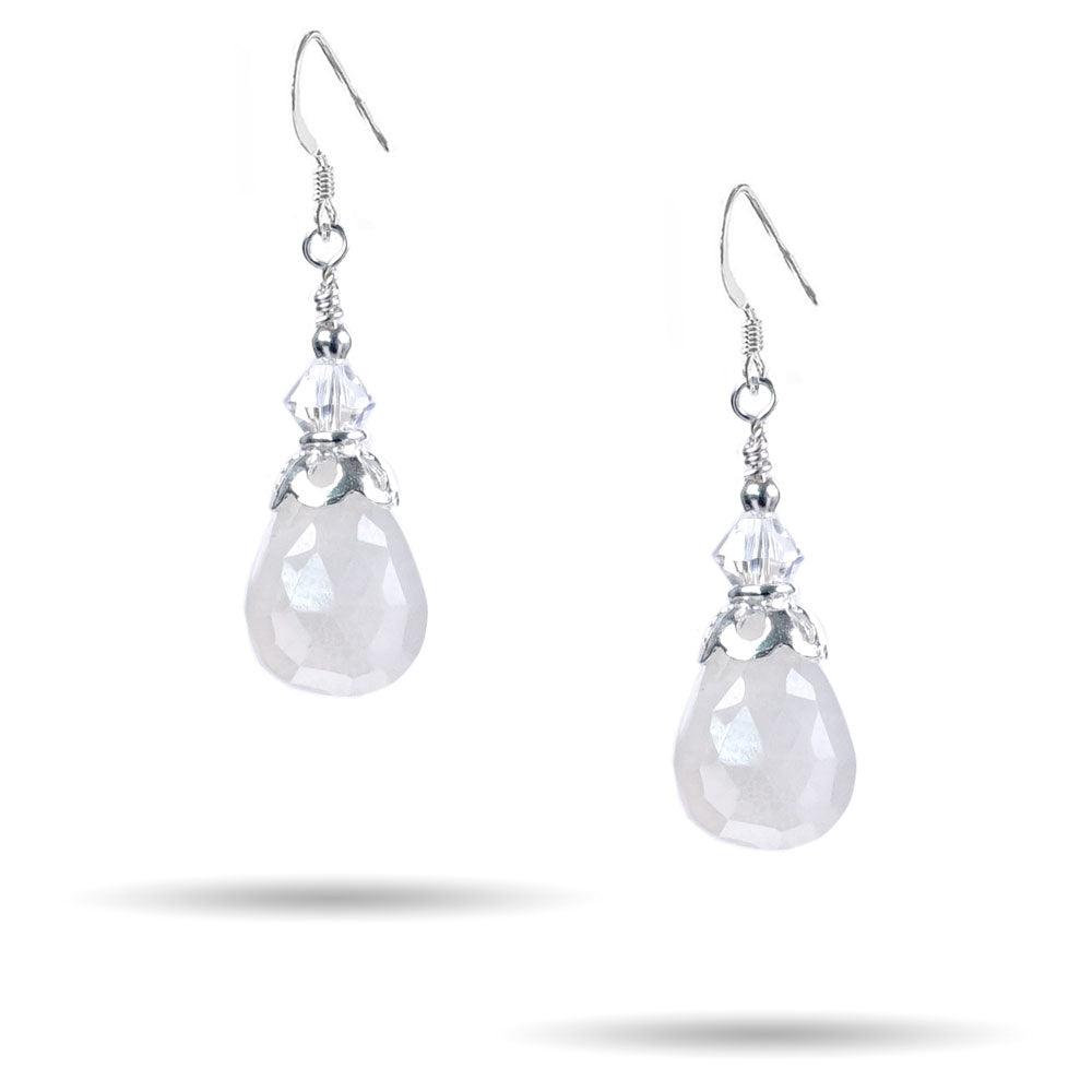 Pearl Chalcedony Earring Kit - Too Cute Beads