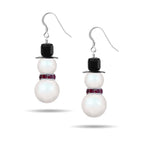 Swarovski Pearlescent Snowman Earring Kit - Too Cute Beads