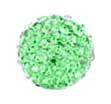 Pave Bling Bead - 12mm Peridot with 2mm Hole (1 Piece) - Too Cute Beads