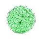 Pave Bling Bead - 14mm Peridot with 2mm Hole (1 Piece) - Too Cute Beads