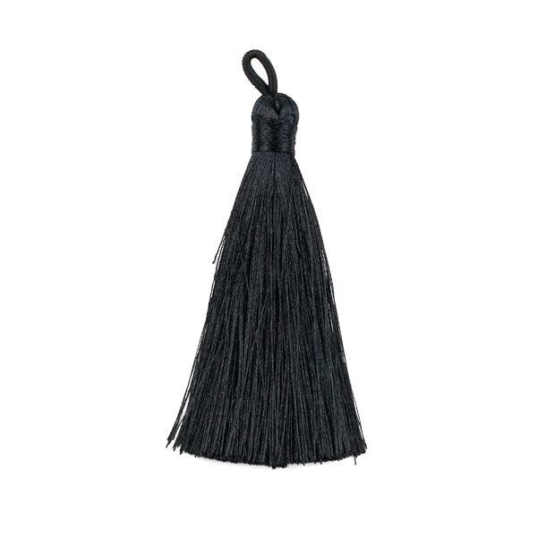 3" Polyester Silky Thread -  Black (1 Piece)