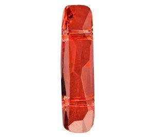 Swarovski 23.5x5mm Column Bead (2Holes) - Crystal Red Magma (1pc) No longer in Production