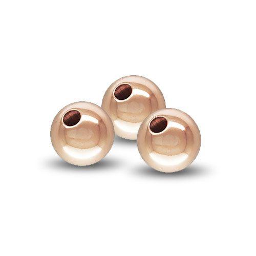 14K Rose Gold Filled Seamless Round Beads - 10mm (2 Pack)