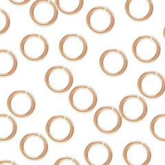 14K Rose Gold Filled 3.5mm Jump Rings - 20.5ga (10 Pack) - Too Cute Beads