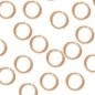 14K Rose Gold Filled 5.8mm Jump Rings - 18ga (10 Pack) - Too Cute Beads