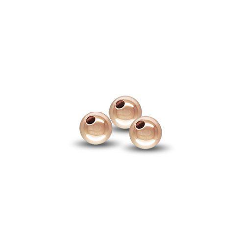 14K Rose Gold Filled Seamless Round Beads - 4mm  (20 Pack)
