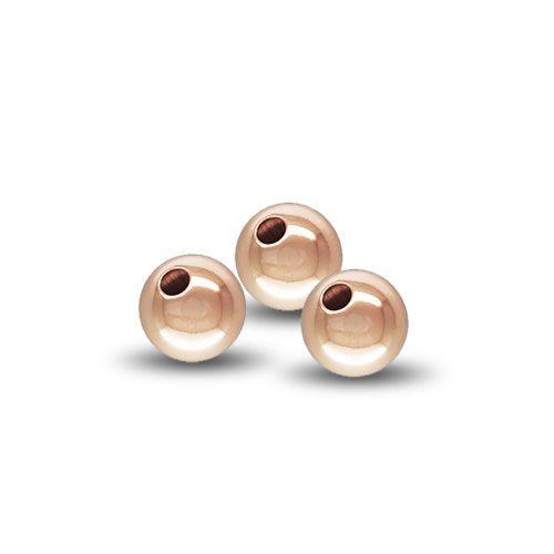 14K Rose Gold Filled Seamless Round Beads - 6mm  (10 Pack)