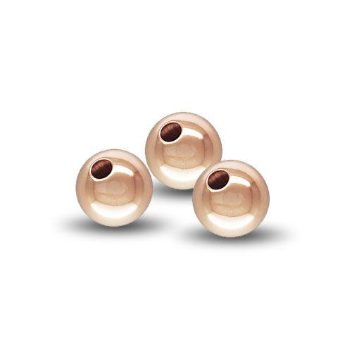 14K Rose Gold Filled Seamless Round Beads - 8mm  (2 Pack)