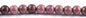 12mm Rhodonite Round with 2.5mm Hole (aprox 16) - Too Cute Beads