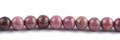 8mm Rhodonite Round with 2.5mm Hole (aprox26) – Too Cute Beads