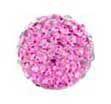 Pave Bling Bead - 12mm Rose with 1mm Hole (1 Piece) - Too Cute Beads