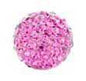 Pave Bling Bead - 12mm Rose with 1mm Hole (1 Piece) - Too Cute Beads