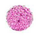 Pave Bling Bead - 14mm Rose with 2mm Hole (1 Piece)