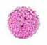 Pave Bling Bead - 6mm Rose with 1mm Hole (1 Piece)