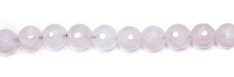 8mm Rose Quartz  Round with 2.5mm Hole (aprox 26)