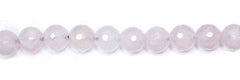 8mm Rose Quartz Round with 2.5mm Hole (aprox 26) - Too Cute Beads