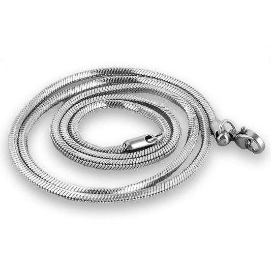 .925 Sterling Silver Snake Chain 1.0 Diameter - 16 - Too Cute Beads