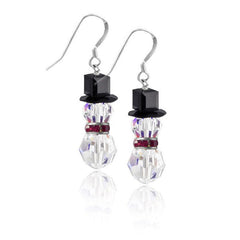 Swarovski Snowman Earring Kit - Lt. Siam - Too Cute Beads