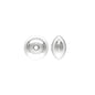 .925 Sterling Silver Saucer Bead - 4.5x3mm (10 Pack) - Too Cute Beads