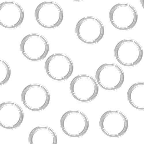 .925 Sterling Silver 18 Ga. Jump Rings - 5mm (10 Pack) - Too Cute Beads