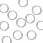 .925 Sterling Silver 7mm Jump Ring - 18ga. (10 Pack) - Too Cute Beads
