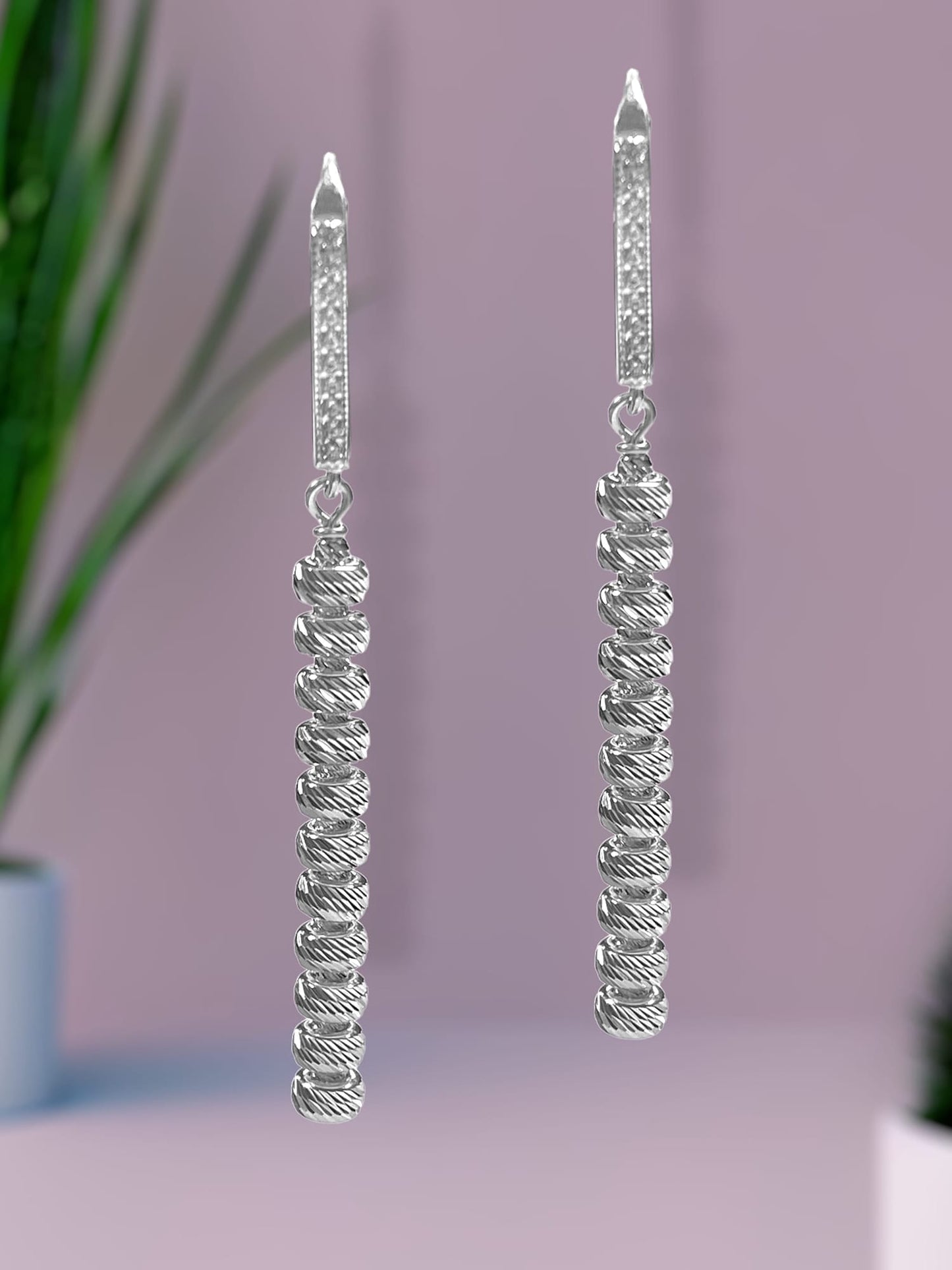 DIY Earring Kit - Stacked Silver Multi-Cut Earrings - Too Cute Beads