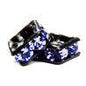 4mm Black Finish Squaredell - Tanzanite (Sold by the piece) - Too Cute Beads