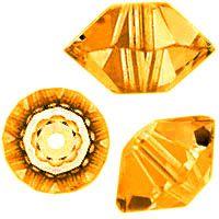 Swarovski 5mm Saucer - Topaz (10 Pack) - Too Cute Beads