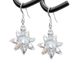 Winter Snowflake Holiday Earring Kit - Crystal Shimmer - Too Cute Beads